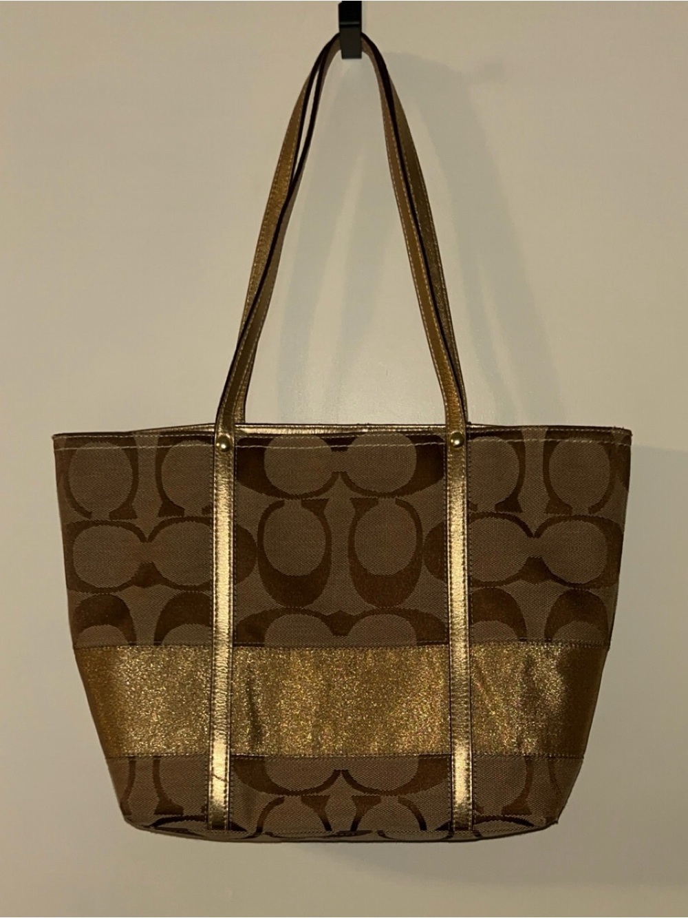 Coach Signature Stripe Tote